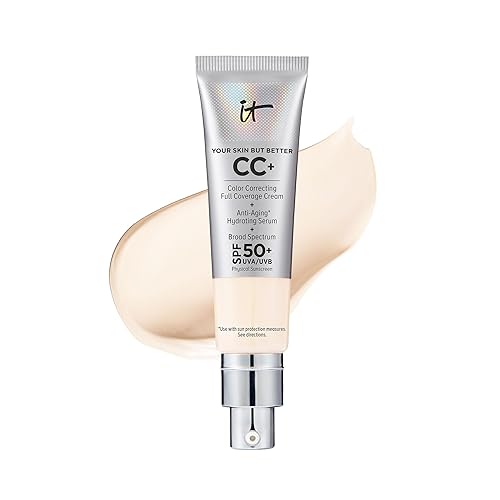 It Cosmetics Cc+ Cream, Fair Porcelain - Full Coverage, Hydrating Serum & Spf 50 - 1.08 Fl Oz