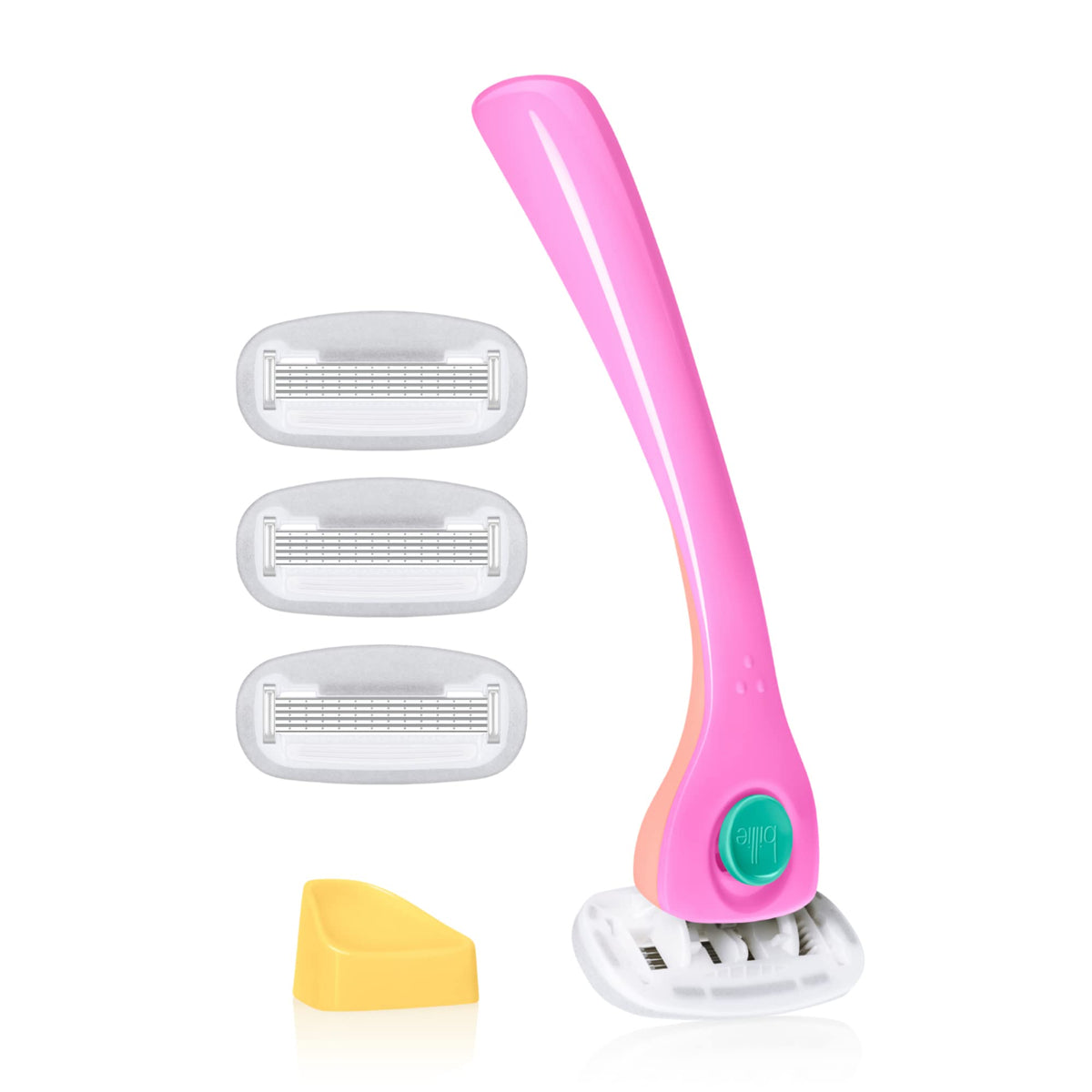 Billie Razors For Women Shave Kit - 5-Blade Razor + 4 Refills + Magnetic Holder, Malibu