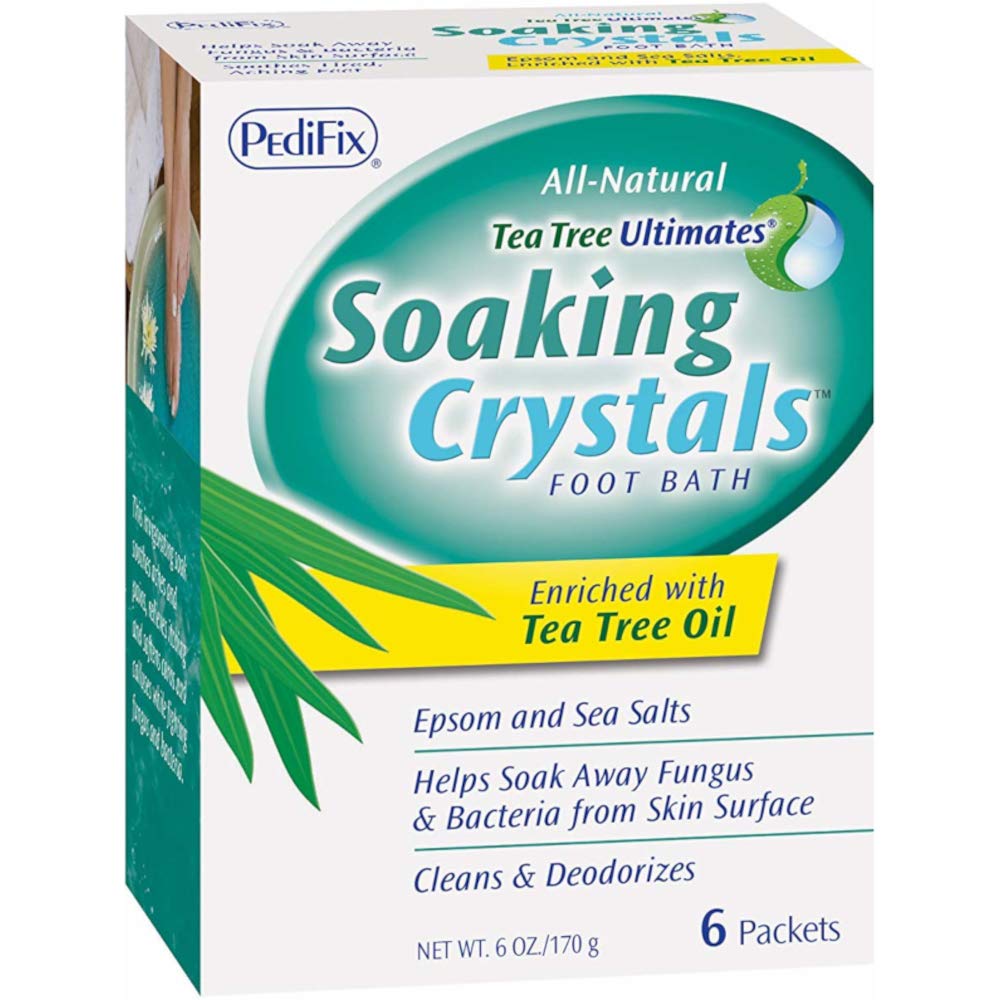 Pedifix Tea Tree Ultimates Soaking Crystals Foot Bath - 12 Ounces Total, 6 Packets