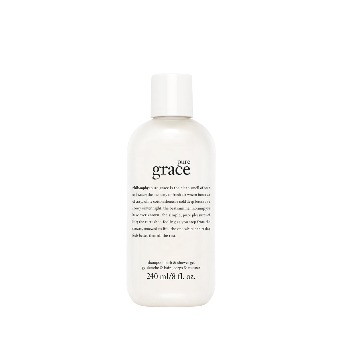 philosophy pure grace shampoo  shower gel  bubble bath  8 oz