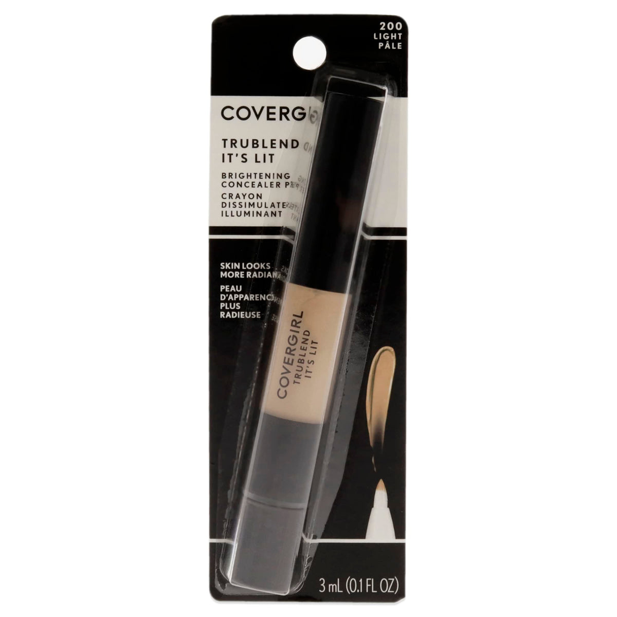 Covergirl Trublend It'S Lit Concealer, Light L3-L7, 0.10 Ounce For Brightening