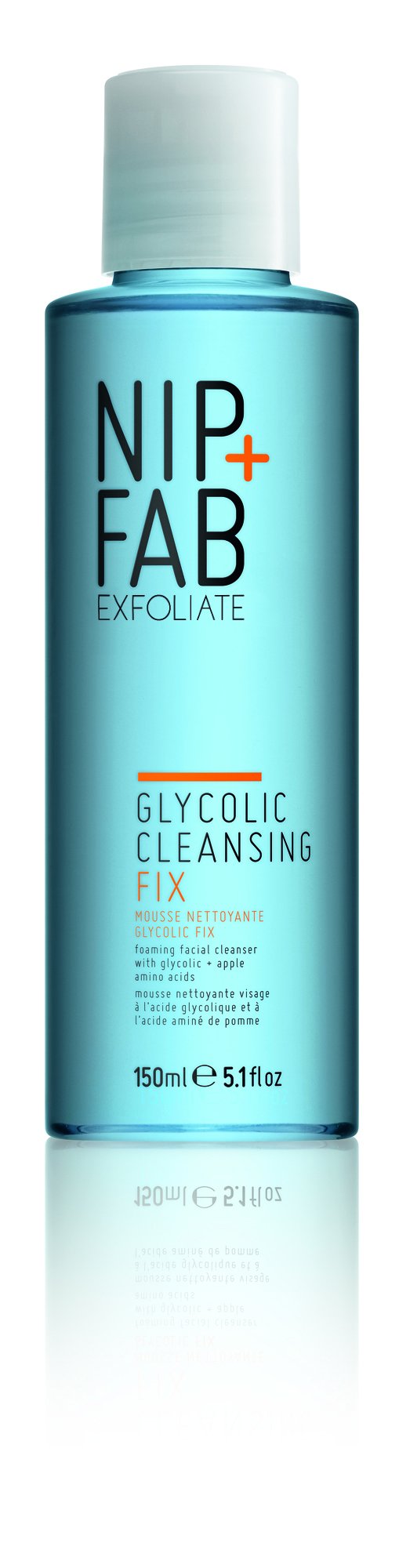 Nip+Fab Glycolic Acid Foaming Cleanser, 5.1 Fl Oz - Exfoliating Aha Wash For Even