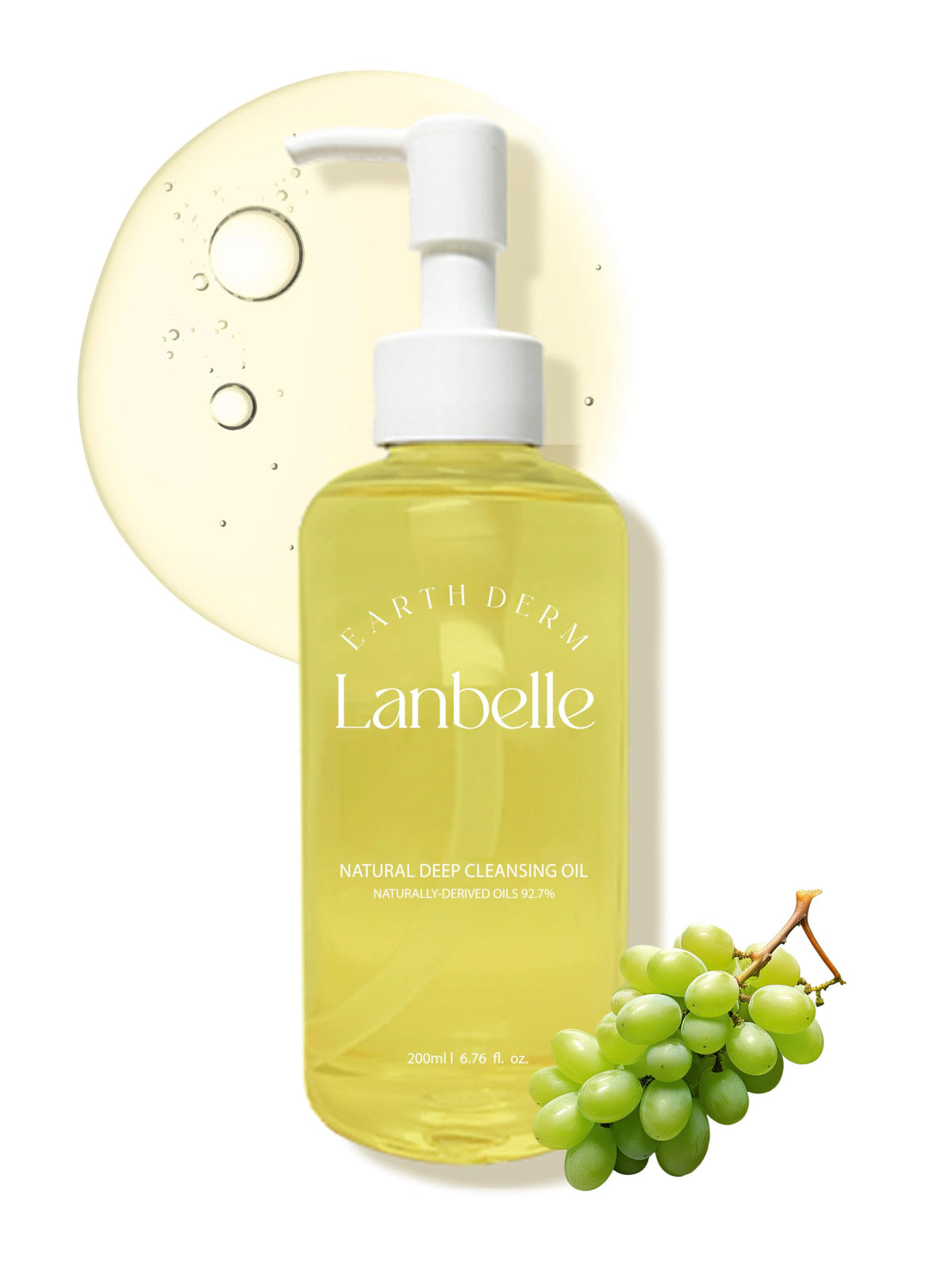 Lanbelle Deep Cleansing Oil 6.76 Oz - Vegan Makeup Remover For Acne-Prone & Sensitive Skin