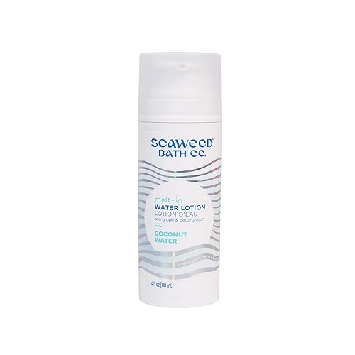 The Seaweed Bath Co. Coconut Water Melt-In Lotion, 4 Fl Oz, Sustainably Harvested Seaweed