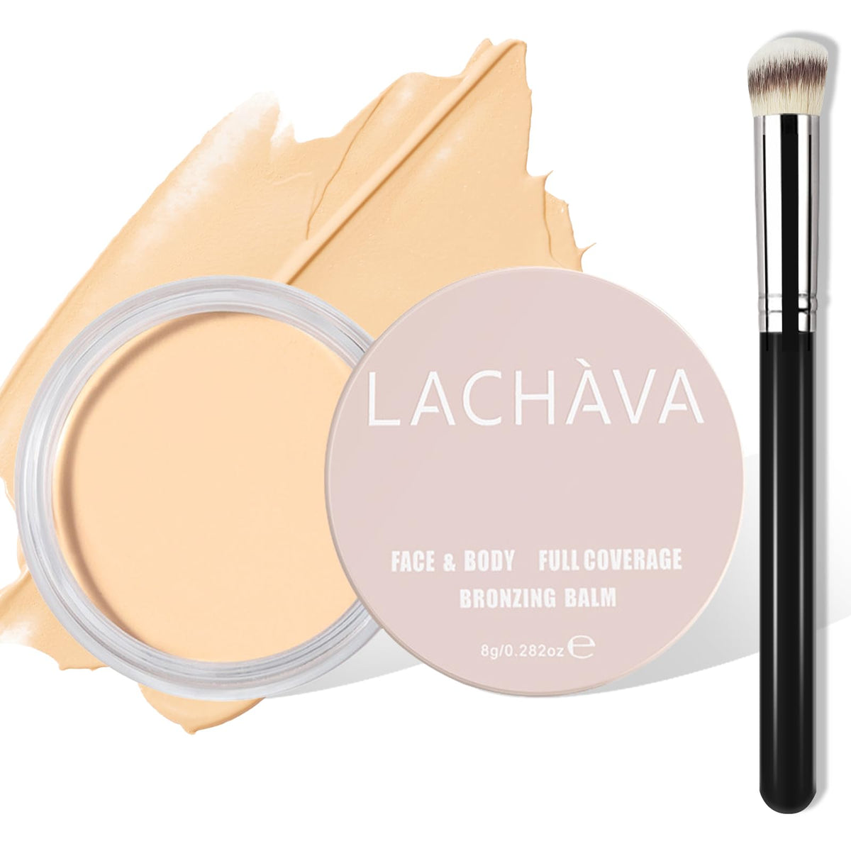 Lokfar Full Coverage Concealer Kit With Brush - Hydrating Waterproof Under Eye Concealer #04