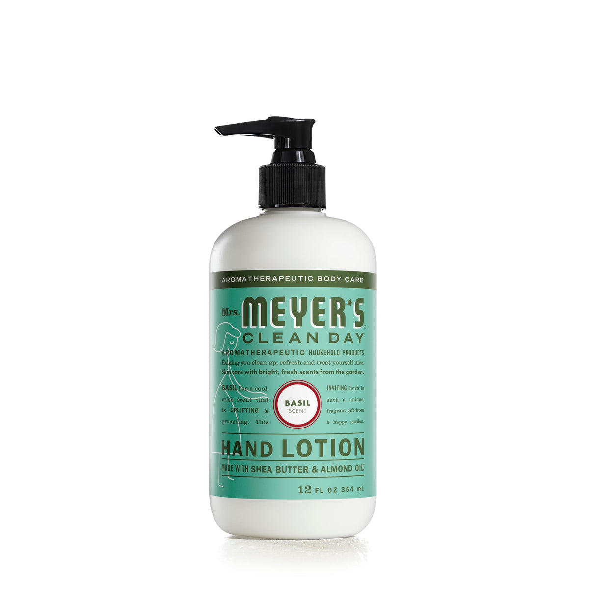 Mrs. Meyer'S Hand Lotion, Non-Greasy Moisturizer With Essential Oils, 12 Oz, Lavender