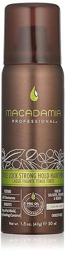 Macadamia Professional Style Lock Hairspray, Strong Hold, 10 Oz - Long-Lasting, Humidity Resistant