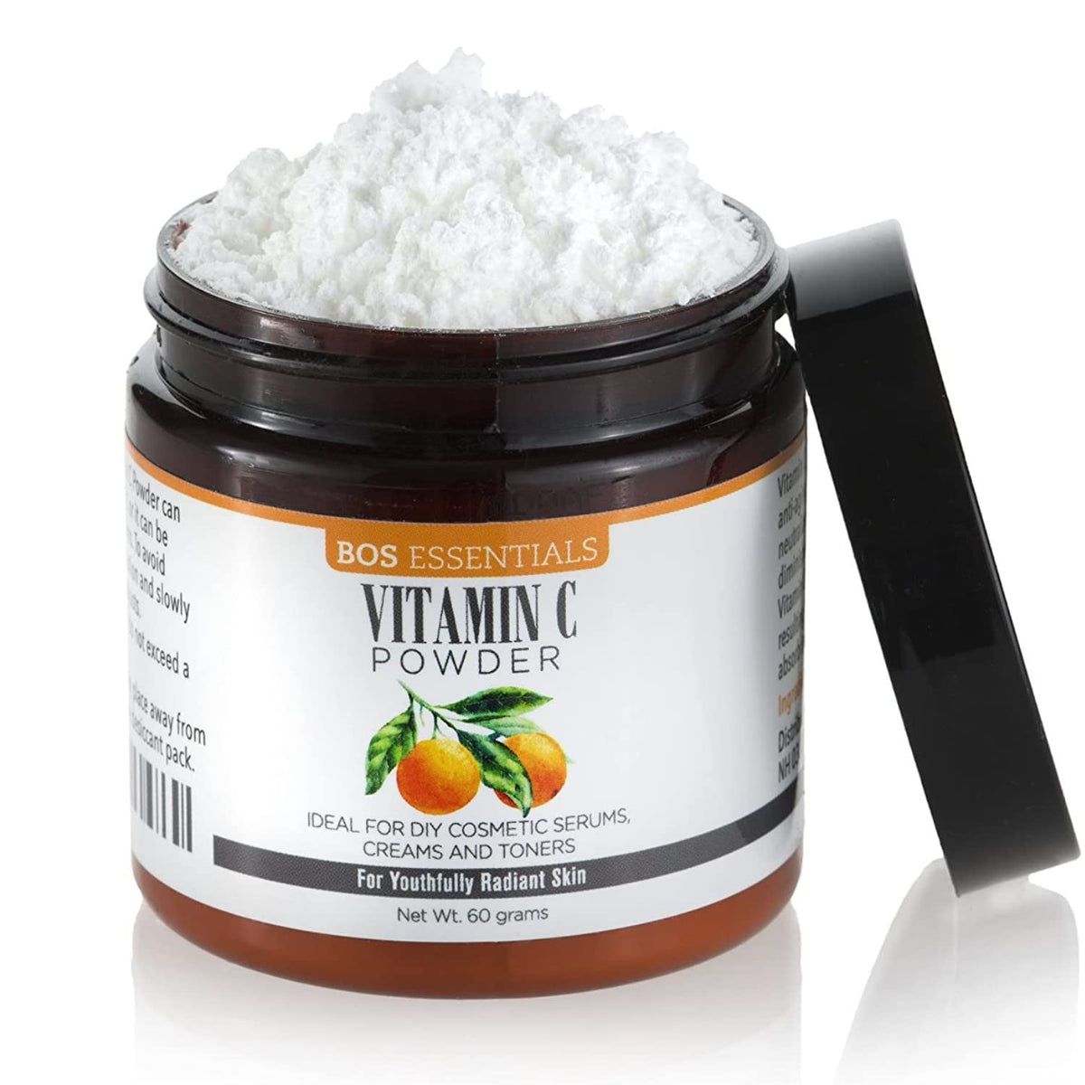 Bos Essentials Ultra Fine Vitamin C Powder - Instant Dissolve for Fresh Serum & Skin Care