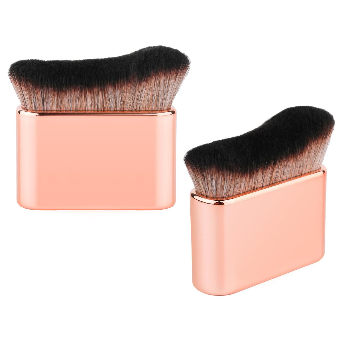 Boxob 2Pcs Self Tanning Brush Set - Rose Gold Body Makeup Applicator For Legs, Arms, Face