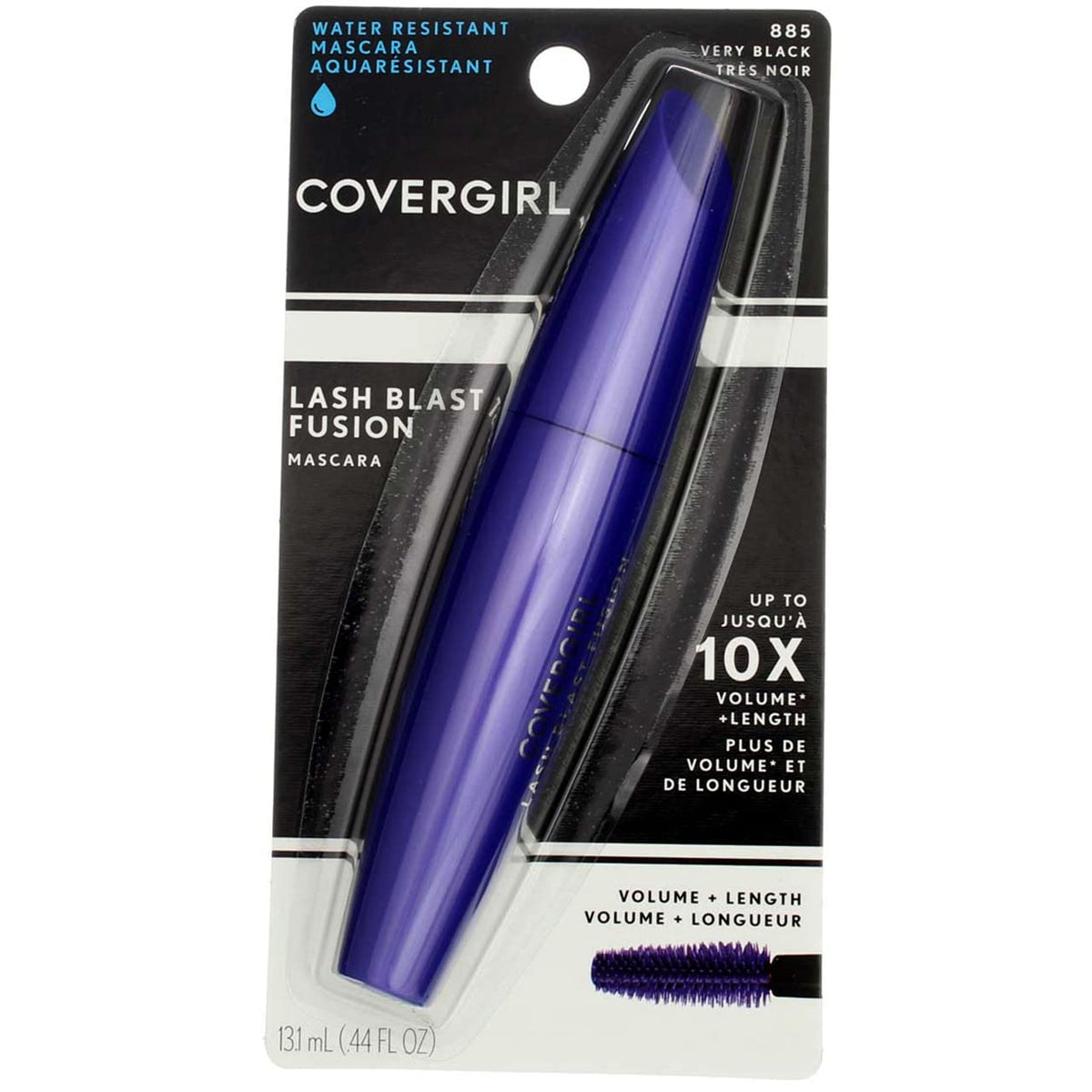 Covergirl Very Black Water Resistant Mascara - 2 Pack, 0.44 Fl Oz Each