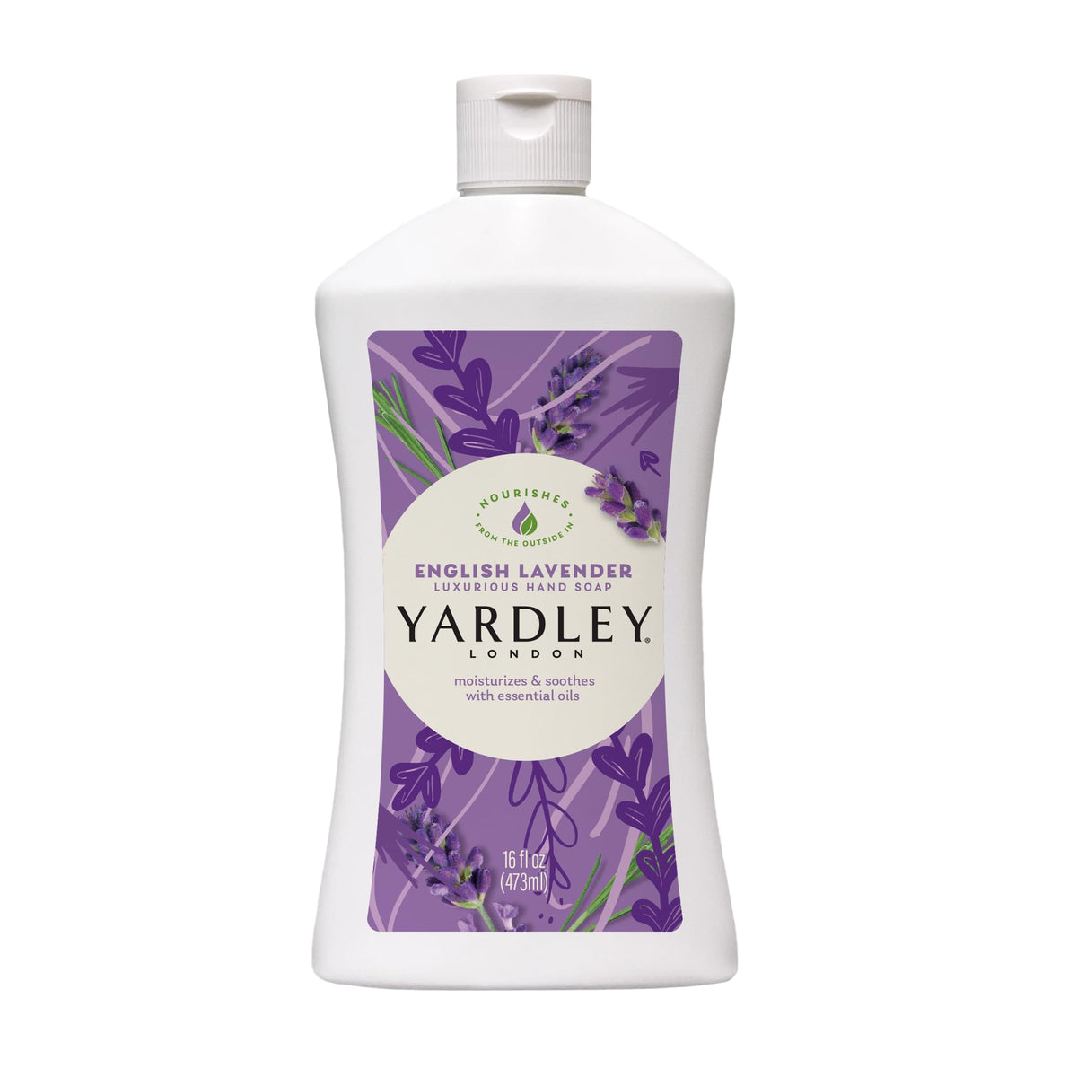 Yardley London English Lavender Hand Soap Refill - 16 Oz, Moisturizing & Gentle Cleanser