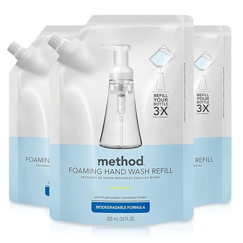 Method Foaming Hand Soap Refill, Sweet Water, 28 Fl Oz, Pack Of 3 – Eco-Friendly Clean