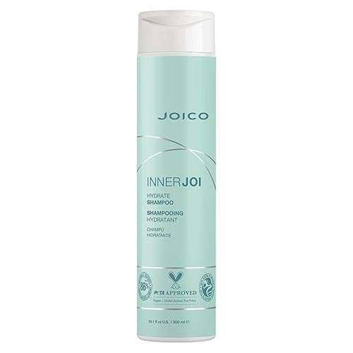 Joico Innerjoi Hydrate Shampoo For Dry Hair & Scalp, Vegan, Sulfate & Paraben Free, 10.