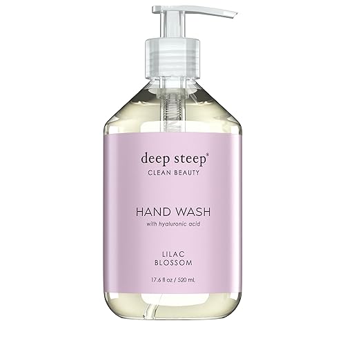 Deep Steep Liquid Hand Wash, 17.6 Fl Oz, Lilac Blossom - Gentle & Aromatic Cleanser