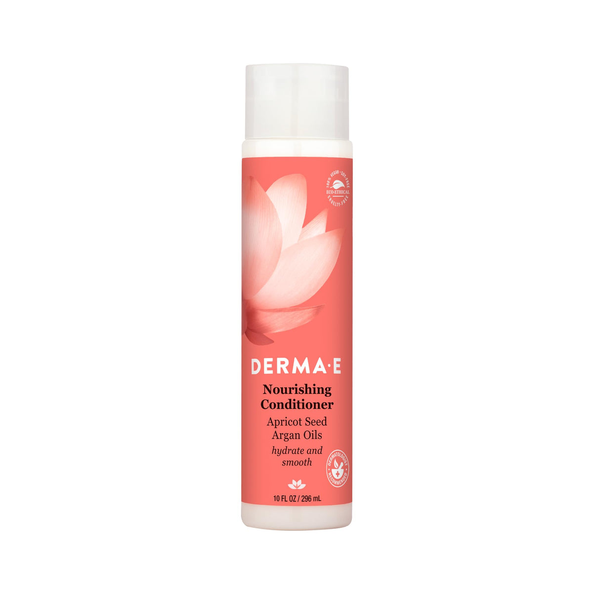 Derma E Nourishing Conditioner, Sulfate Free, Apricot & Argan Oil, 10 Oz - Frizz Control & Color