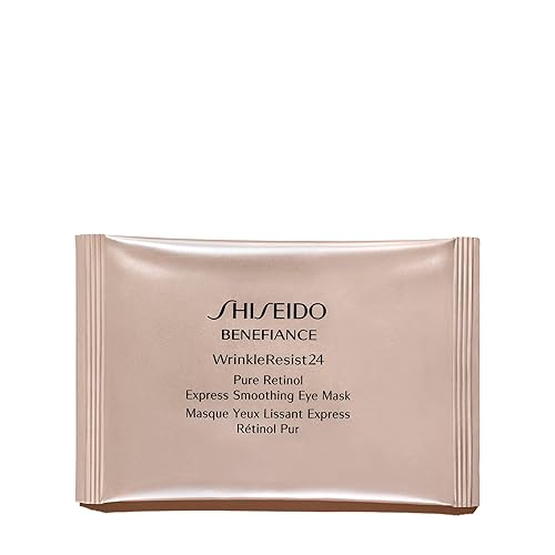 Shiseido Benefiance WrinkleResist24 Pure Retinol Eye Mask - 12 Sets, Reduces Wrinkles in 15 Min