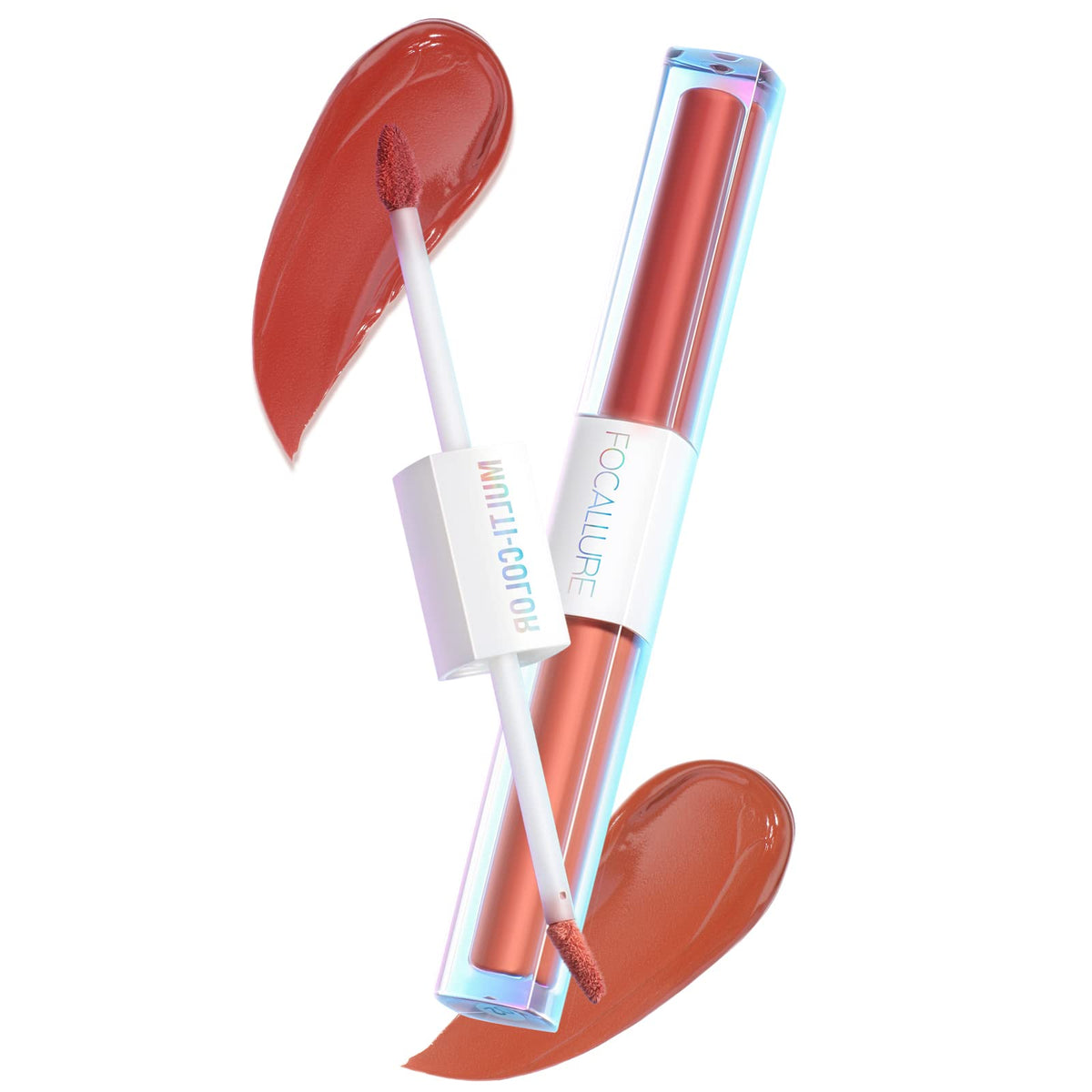 Focallure 2 In 1 Matte Velvet Lip Gloss, Waterproof Long-Lasting Liquid Lipstick, W07