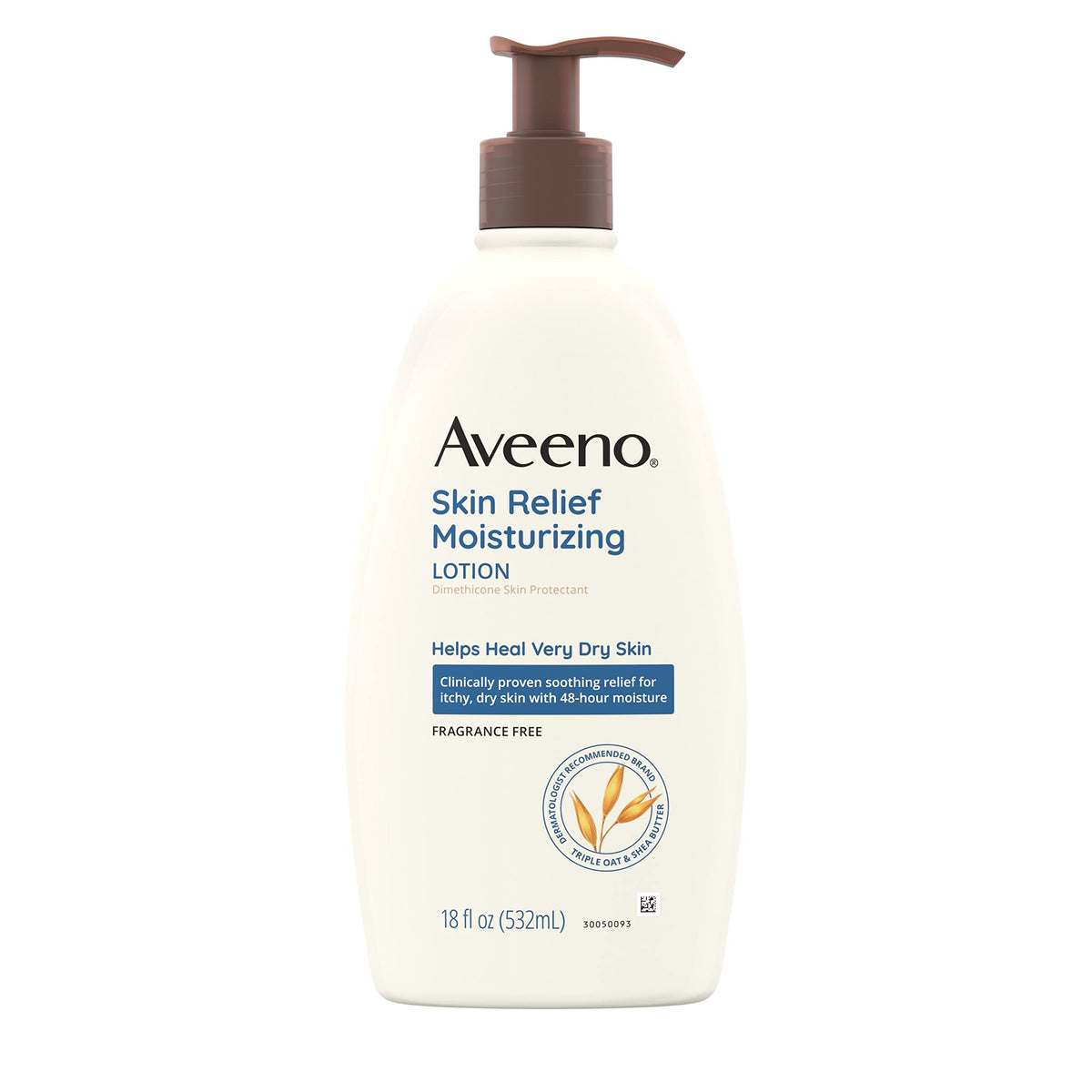 Aveeno Skin Relief Fragrance-Free Moisturizing Lotion For Sensitive Skin, 18 Fl Oz