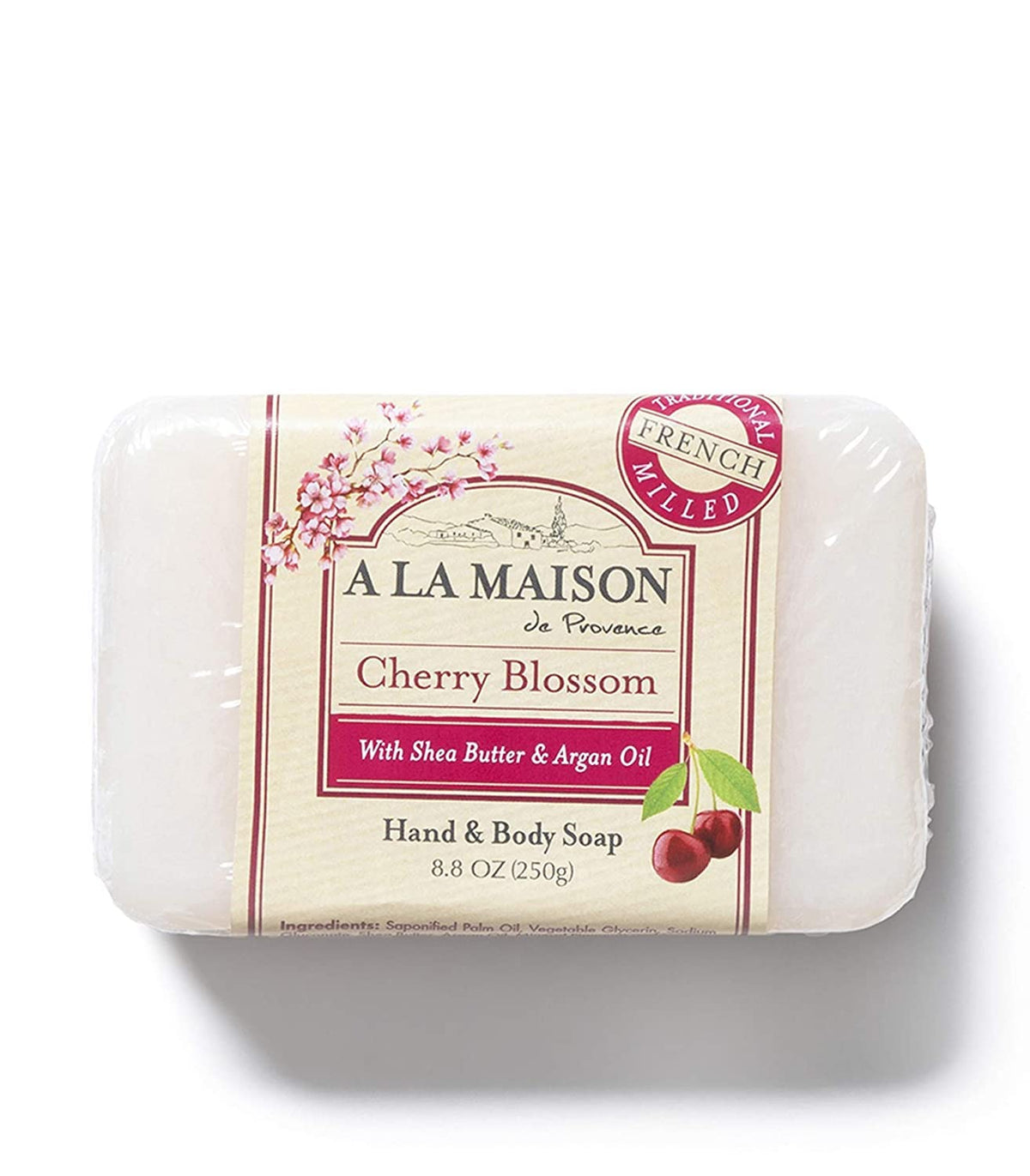 A La Maison Unscented Triple French Milled Hand Soap Bar - 4 Pack, 3.5 Oz Each