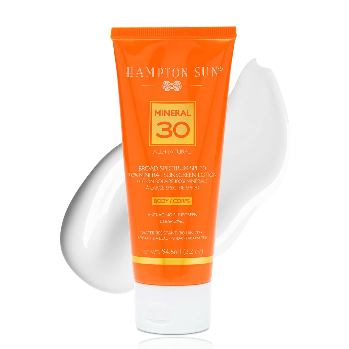 Hampton Sun Spf 30 Mineral Sunscreen Lotion - Lightweight, Hydrating, Reef-Friendly, 3.2 Fl Oz