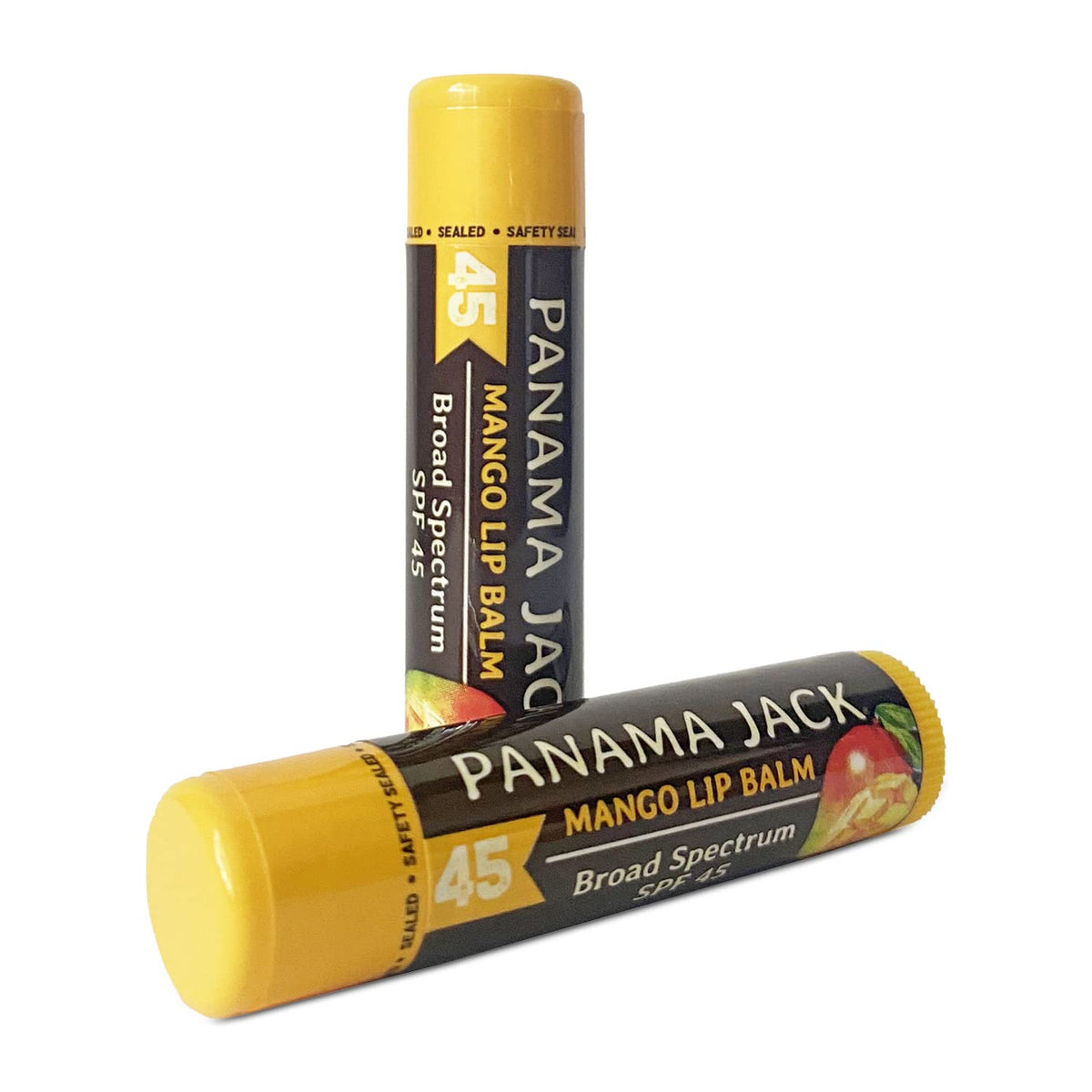 Panama Jack Spf 45 Sunscreen Lip Balm - Mango, 2-Pack, Broad Spectrum Uva-Uvb Protection