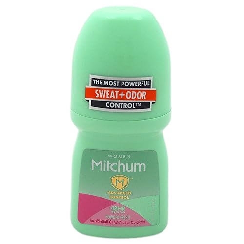 Mitchum Women'S Invisible Roll-On Deodorant, Powder Fresh, 1.7 Oz (Pack Of 5)