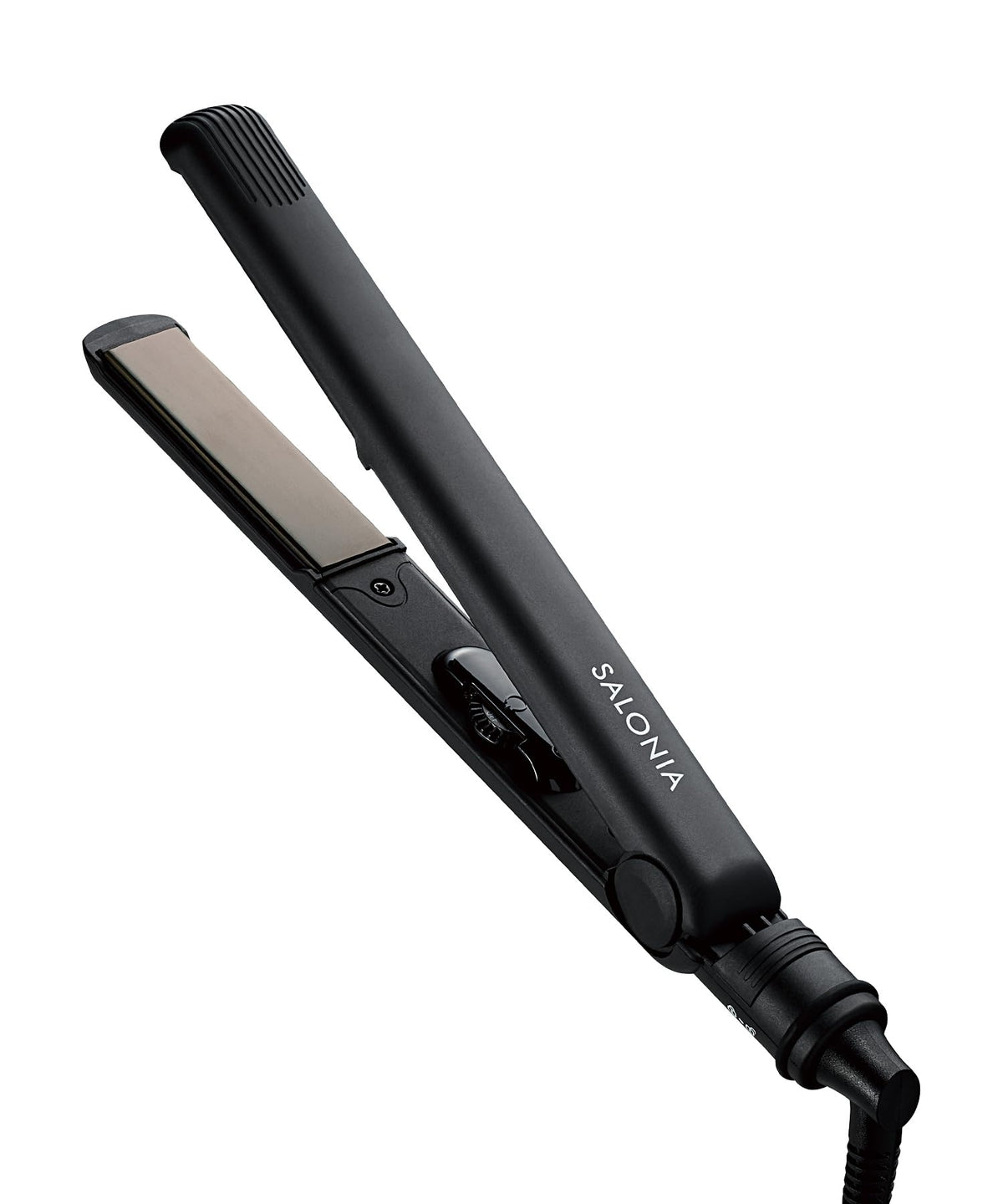 SALONIA Double Ion Hair Iron Pro - 230?C Straightener & Curler, Black, 1 Count