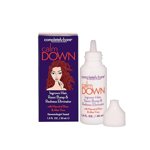 Completely Bare Calm Down Ingrown Hair & Razor Bump Eliminator With Exfoliating Ahas & Bhas, 1 Fl Oz