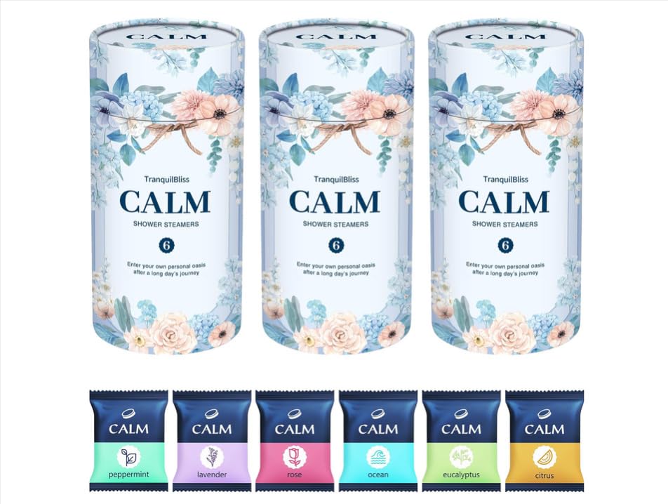 Tranquilbliss Shower Steamers 18 Count - Scented Shower Bombs For Relaxation & Self-Care