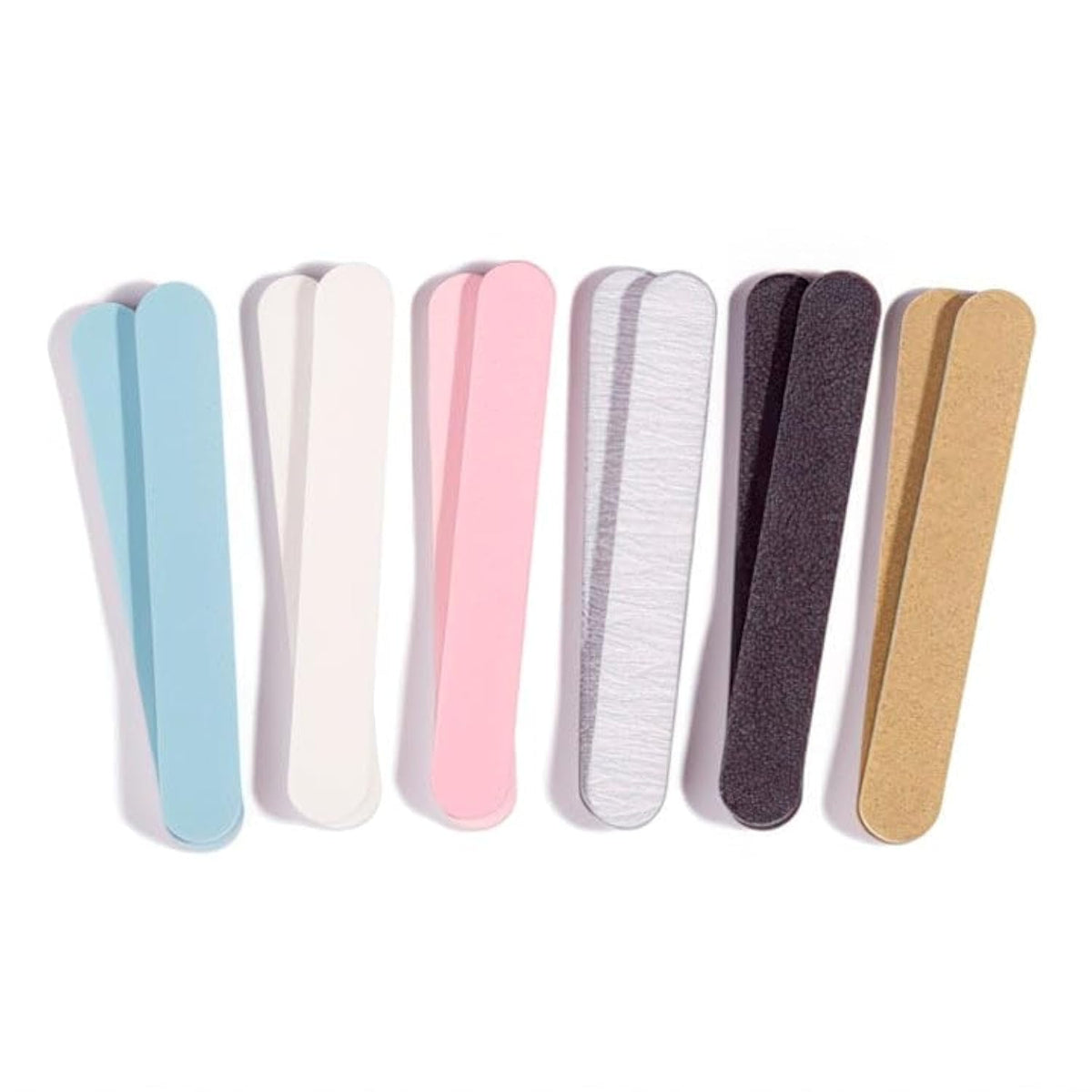 Iridesi Mini Emery Nail Files - 12 Washable Colorful Boards, 3.5 Inches Long, Variety Of Colors