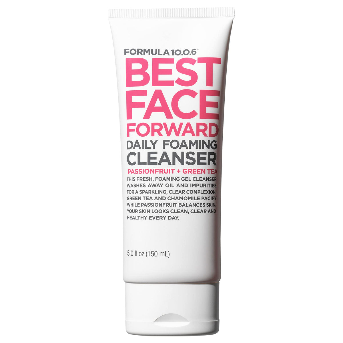 Formula 10.0.6 Best Face Forward Daily Foaming Gel Cleanser, Vegan, 5 Fl Oz