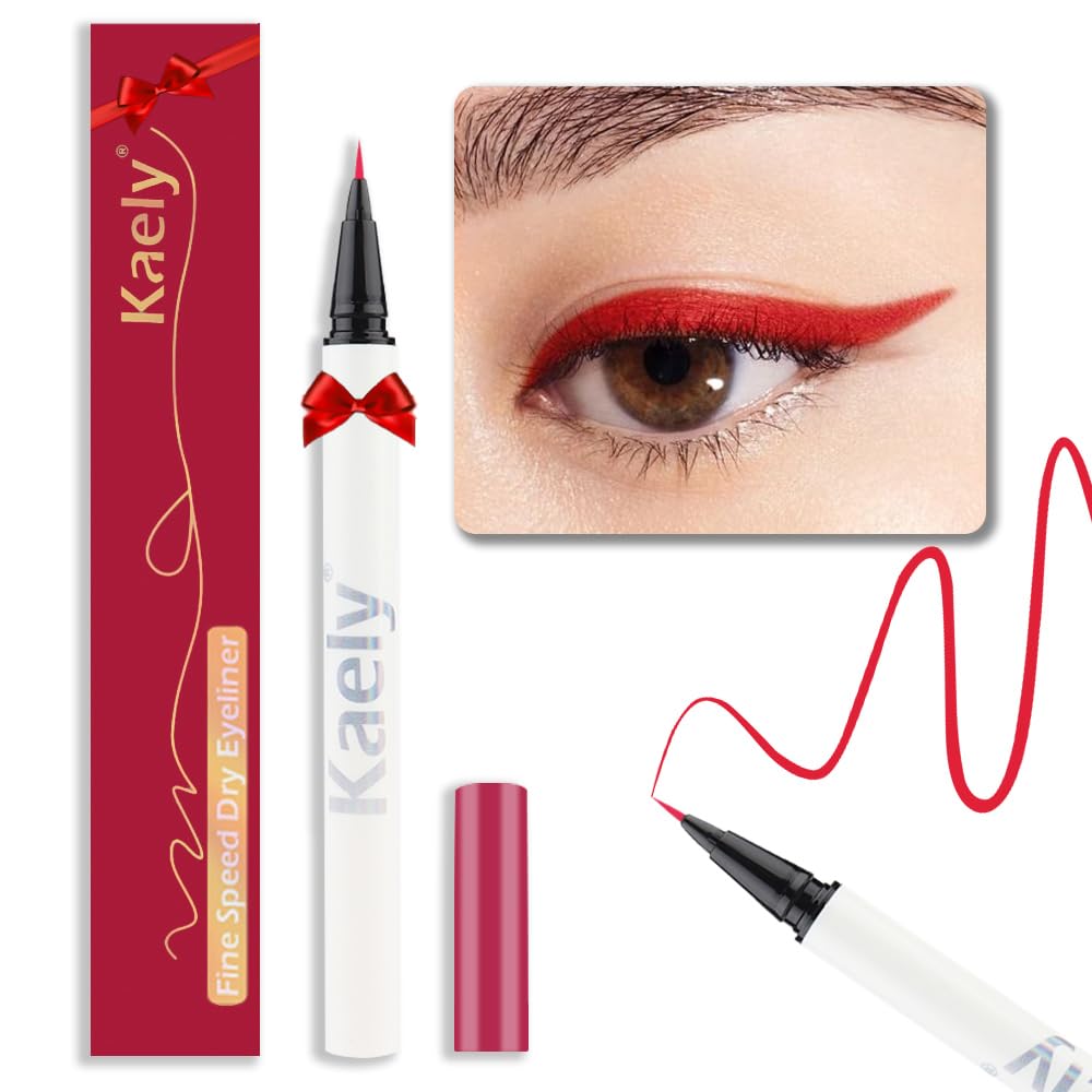 Evpct Red Waterproof Liquid Eyeliner Set - Ultra-Fine, Long-Lasting, Speed Dry, 1 Count