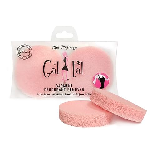 Bath Accessories Pink Deodorant Be-Gone Remover Sponge, 2 Count - Loofah Material