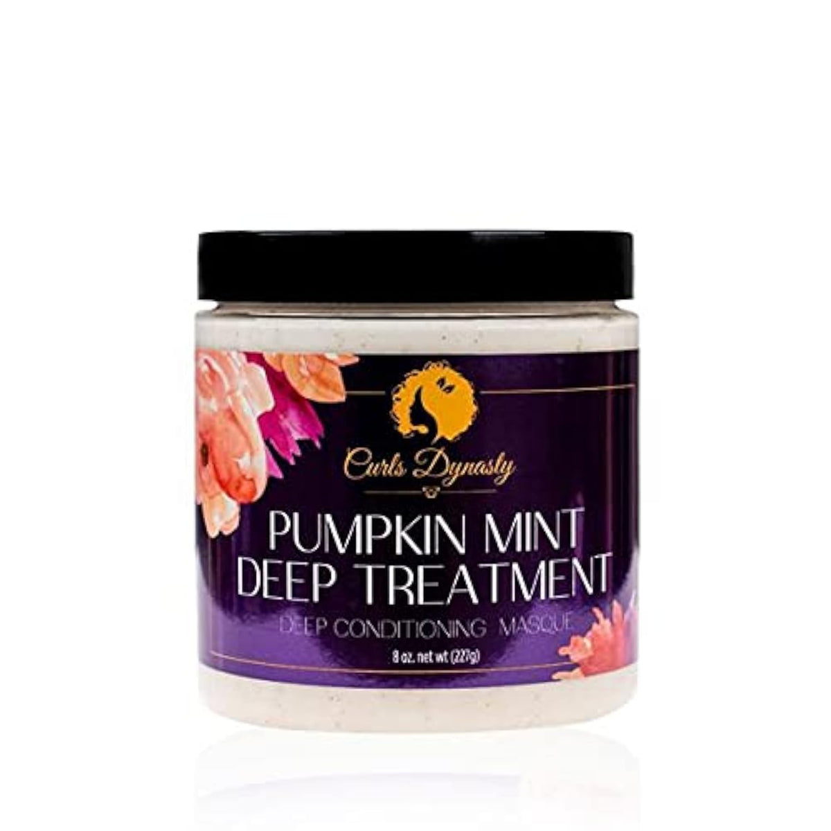 Curls Dynasty Pumpkin Mint Deep Treatment Masque For Curly Hair - 8 Fl Oz Moisturizing Mask