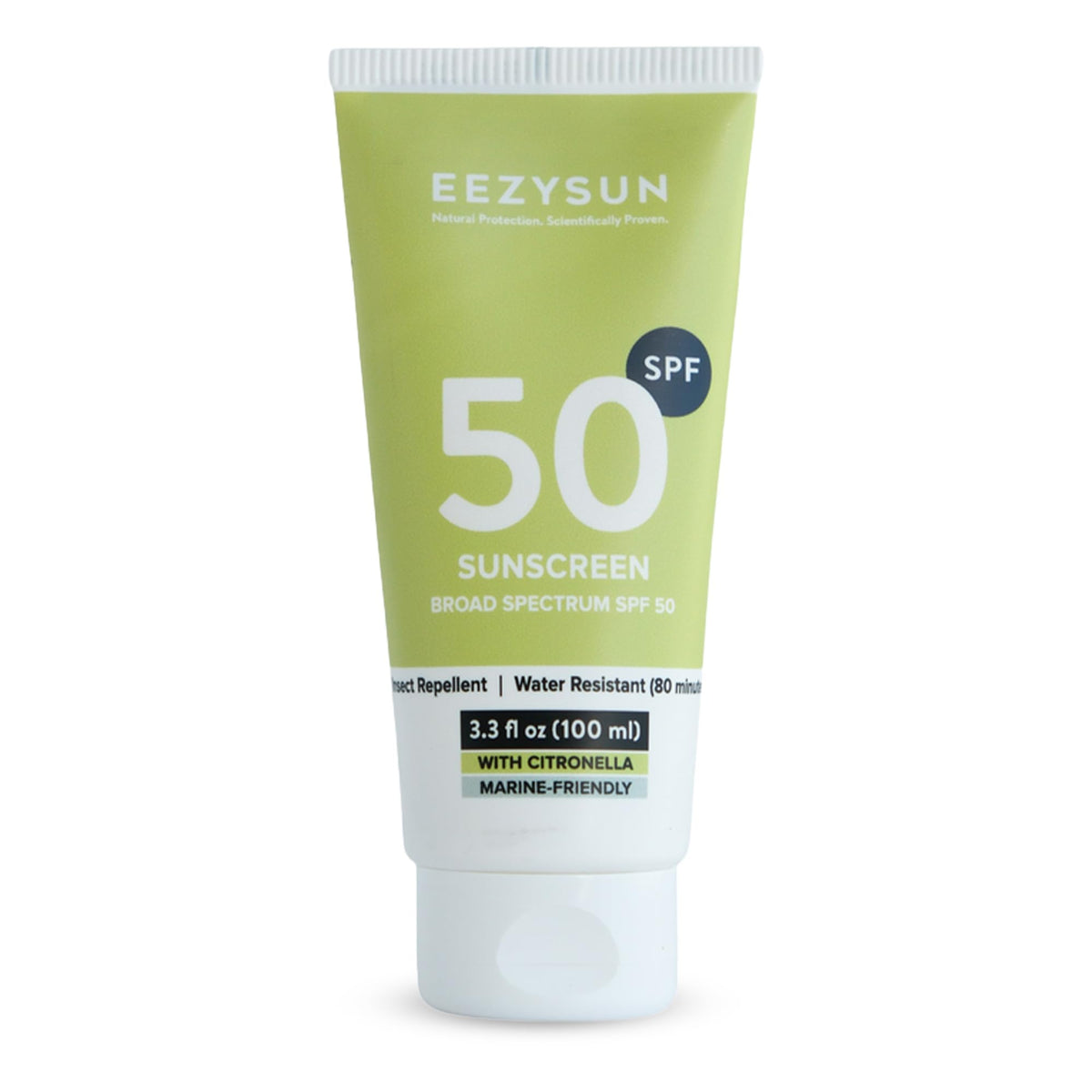 Eezysun Spf 50 Sunscreen & Insect Repellent - Water-Resistant, Travel Size, 3.3 Fl