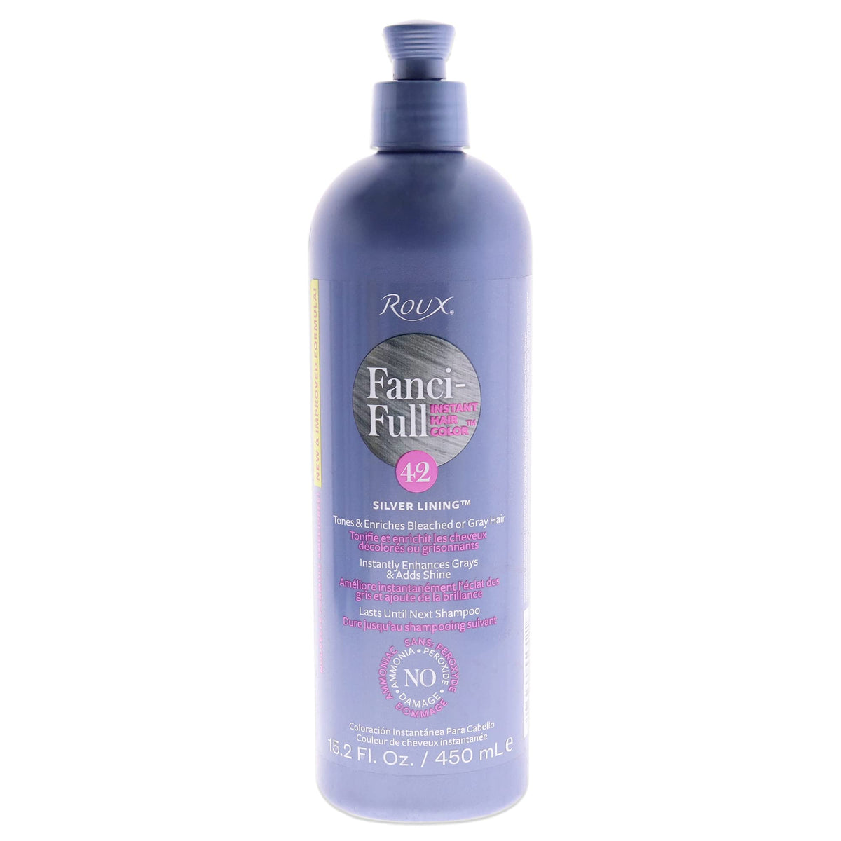 Roux  FanciFull Instant Hair Color Rinse  42 Silver Lining  Temporarily Evens Tones  Blends Away Gray  152 Oz