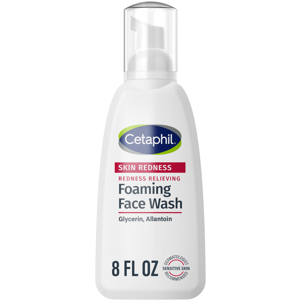 Cetaphil Redness Relieving Foaming Face Wash, 8 Fl Oz For Sensitive Skin, Gently Cleanses