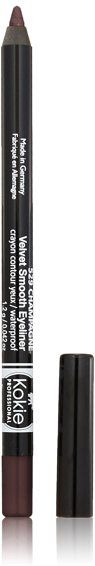 Kokie Cosmetics Waterproof Velvet Smooth Eyeliner Pencil - Chocolate, 0.042 oz