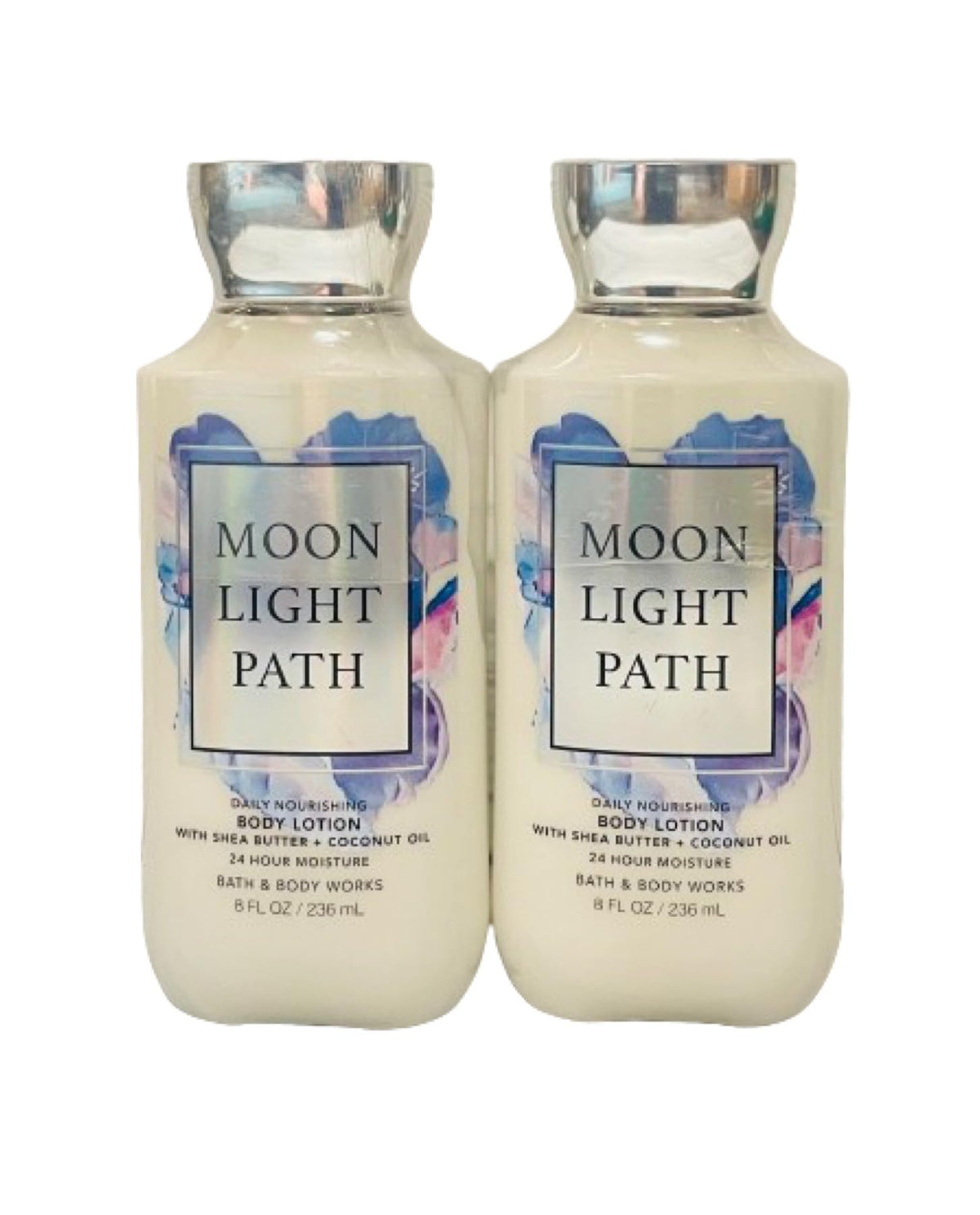 Bath & Body Works Moonlight Path Super Smooth Lotion Set 8 Oz - 2 Pack, Blue