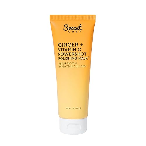 Sweet Chef Ginger + Vitamin C Polishing Mask - Brightening Exfoliant for Dark Spots, 3.4oz