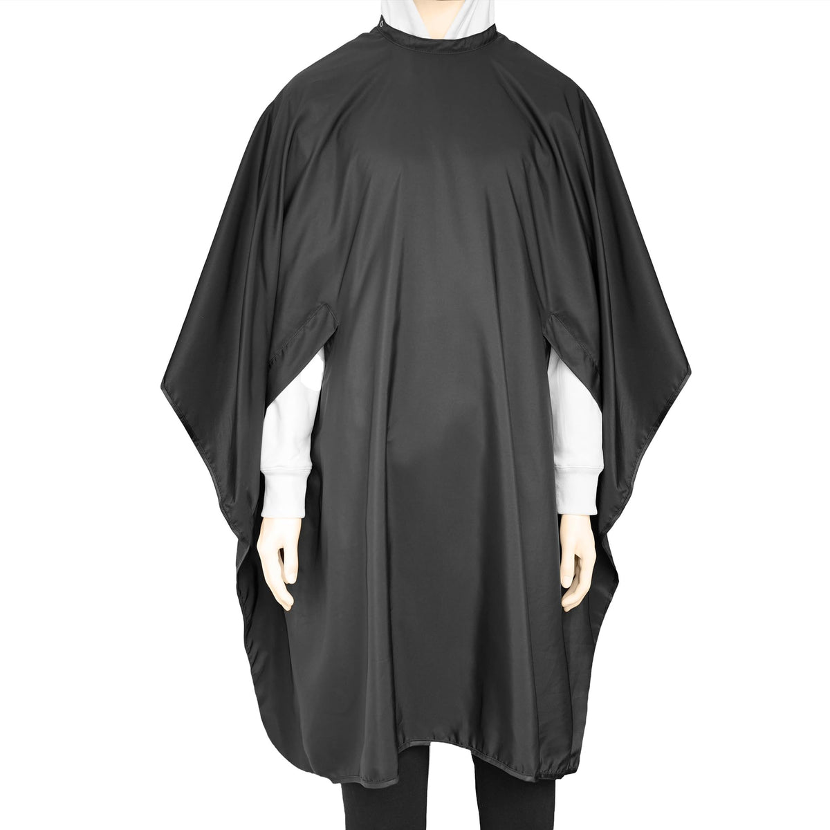 Bemygreenbag Waterproof Hairdresser Cutting Cape, Adjustable Neck, Lightweight, Black, 48X57.5 Inch