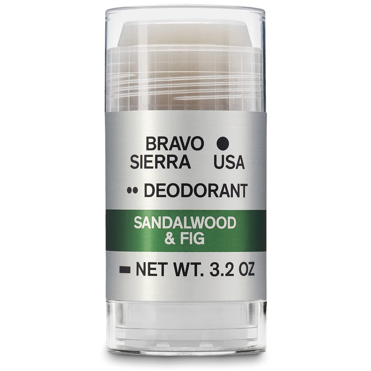 Bravo Sierra Aluminum-Free Deodorant for Men - Long Lasting Sandalwood & Fig, 3.2 oz