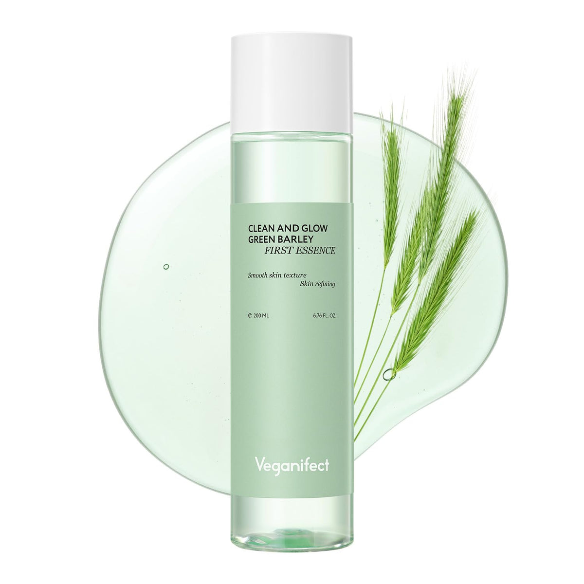 Veganifect Ultra Hydrating Essence For Glowing Skin, Korean Vegan Skincare, 6.76 Fl Oz