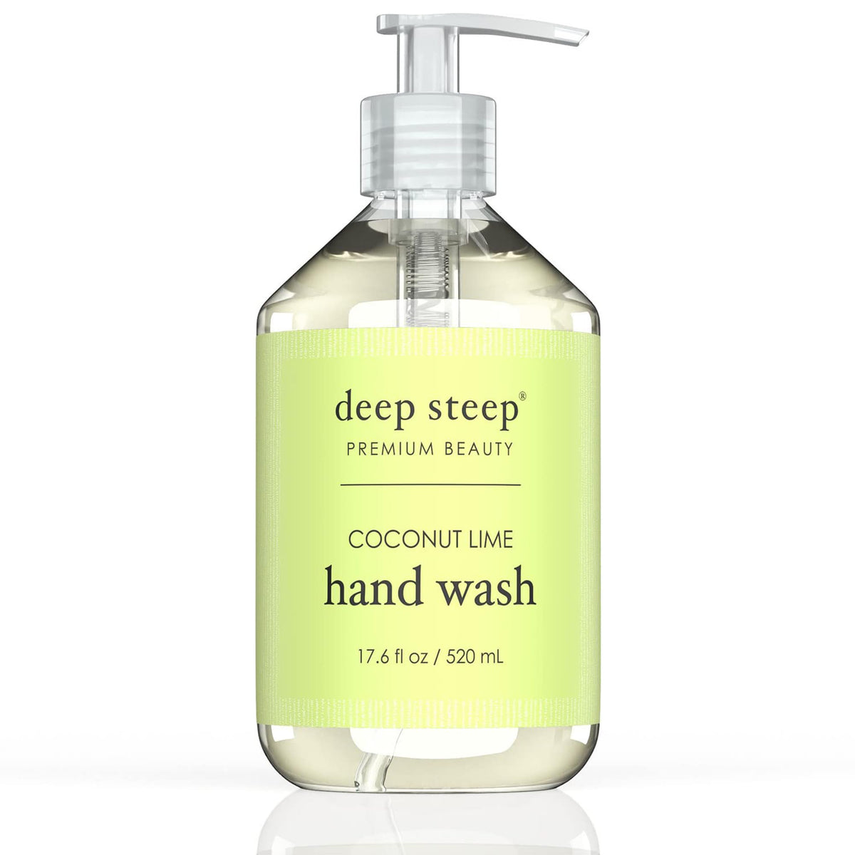 Deep Steep Coconut Lime Argan Oil Liquid Hand Wash - 17.6 Fl Oz, Hydrating Cleanser