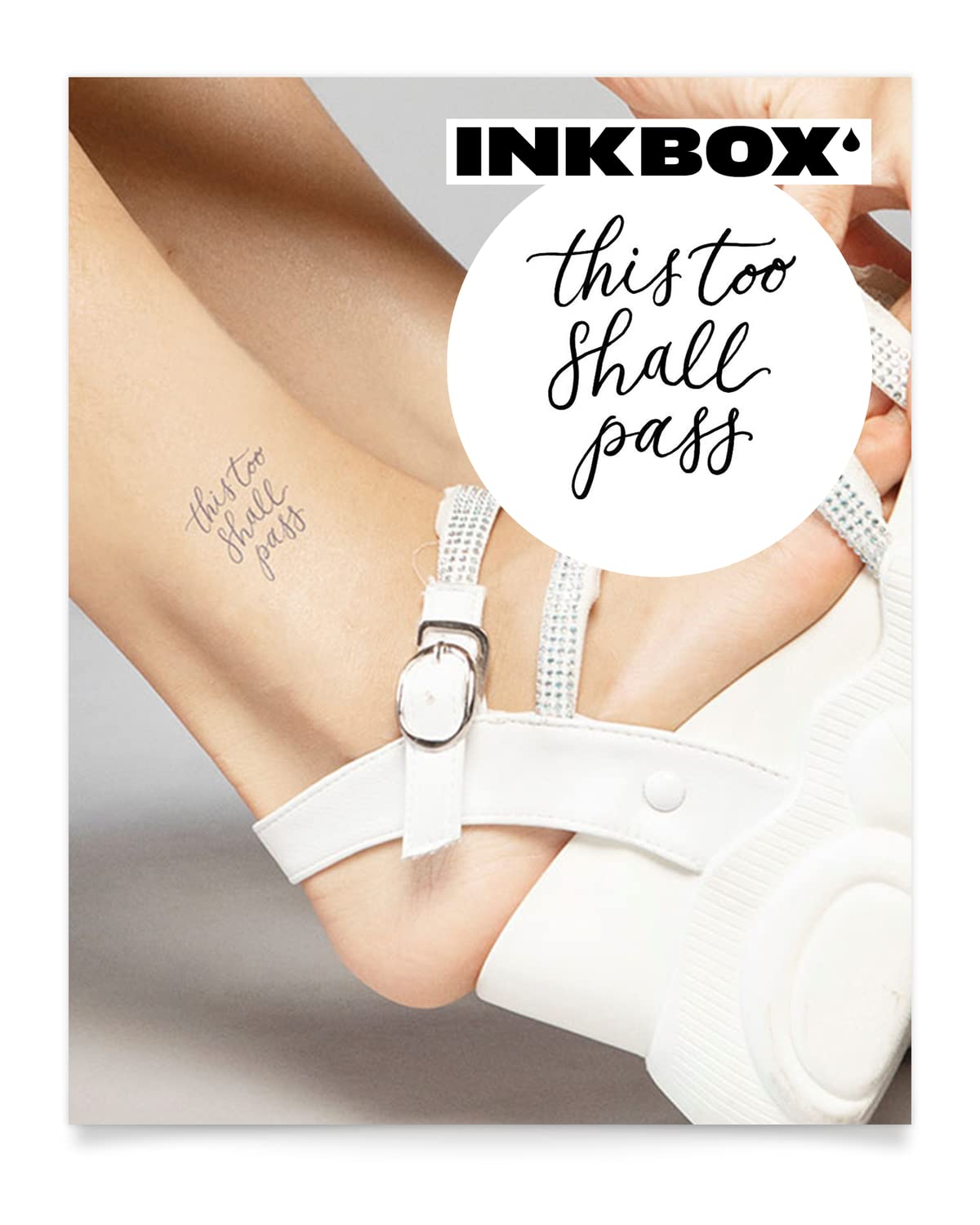 Inkbox Live In Hope Temporary Tattoo - 2X2 In, Water-Resistant, Lasts 1-2 Weeks