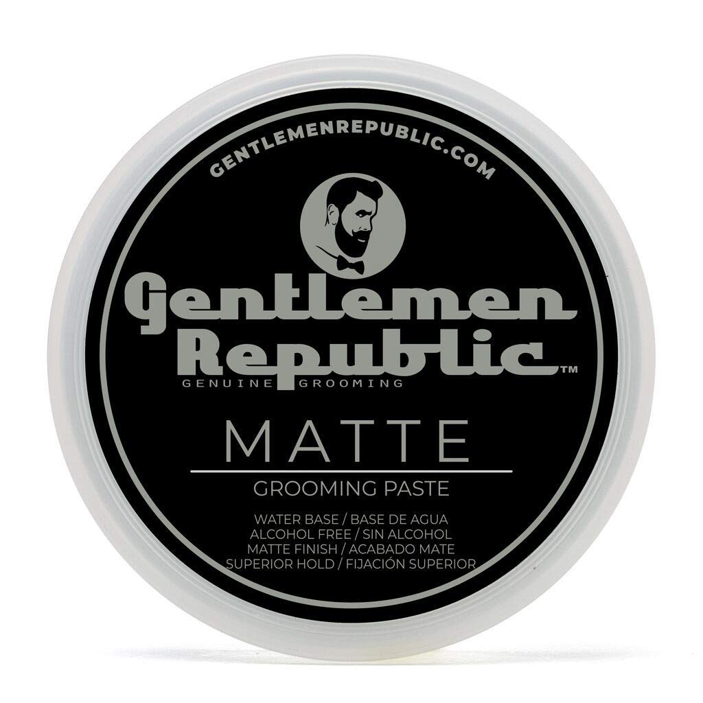 Gentlemen Republic 4Oz Matte Paste - Water-Based Formula For Superior Hold & Natural Look