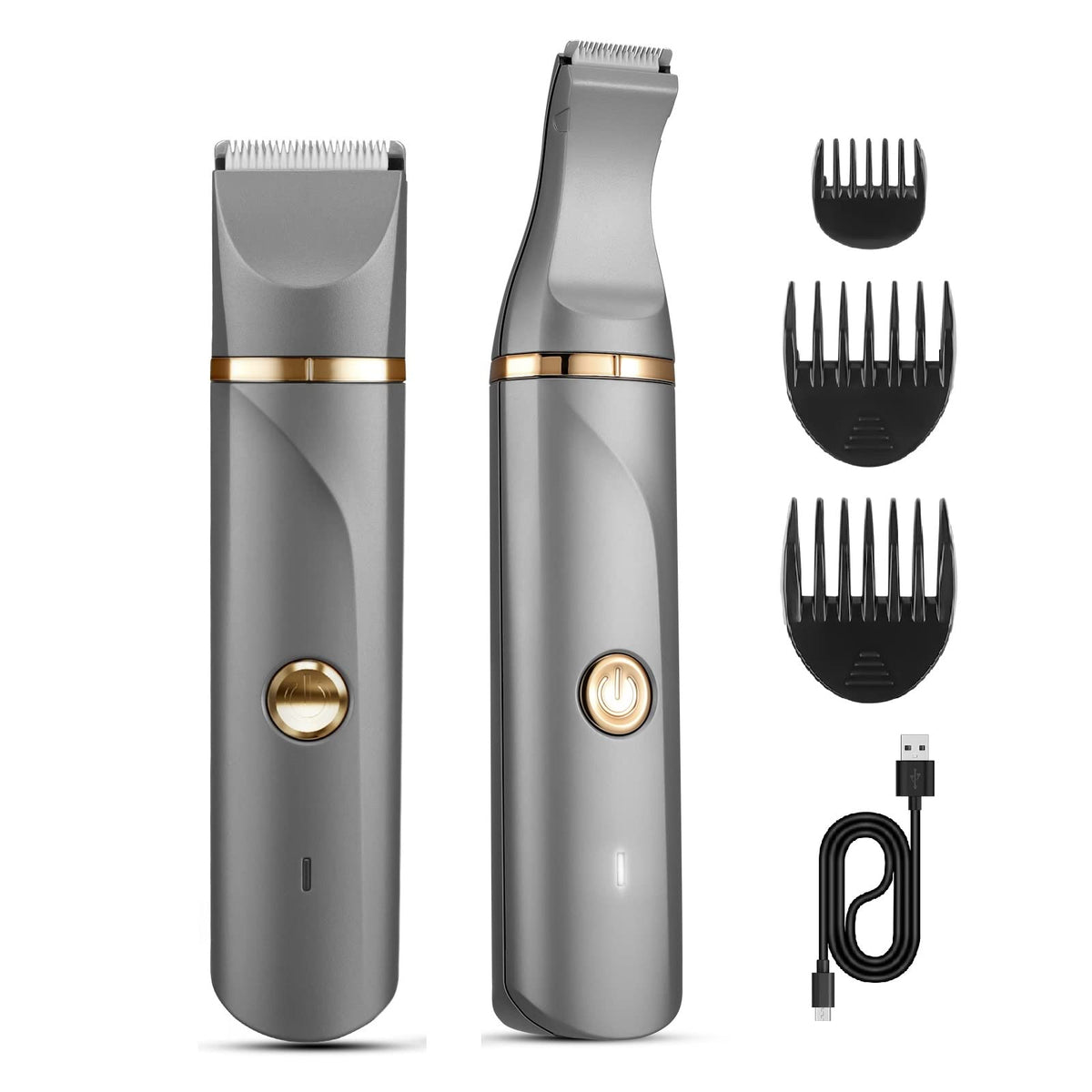 Areyzin Body Hair Trimmer For Men, Usb Rechargeable, Ip7X Waterproof, Ceramic Blades