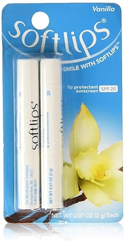 Softlips Lip Protectant Spf 20, Vanilla Flavor - 3 Pack (1 Count Each)