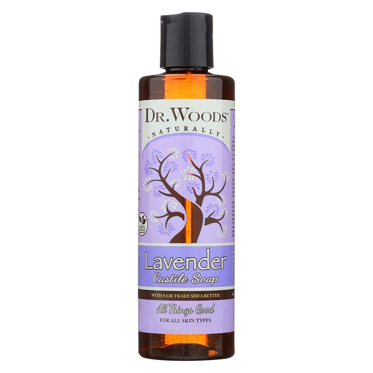 Dr. Woods Lavender Soap With Shea Butter - 8 Fl Oz Natural Moisturizing Bar