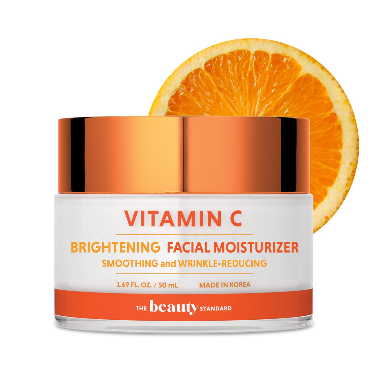 The Beauty Standard Vitamin C Facial Moisturizer - Hydrating, Anti-Aging, Cruelty-Free 1.69 Oz